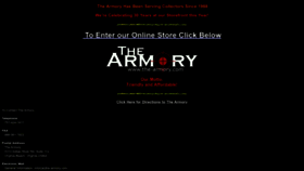 What The-armory.com website looked like in 2022 (1 year ago)