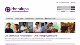 What Theralupa.de website looked like in 2022 (1 year ago)