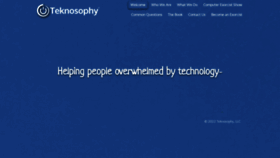 What Teknosophy.com website looked like in 2022 (1 year ago)