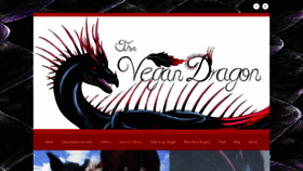 What Thevegandragon.com website looked like in 2022 (1 year ago)