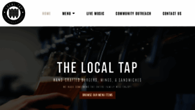 What Thelocaltap.com website looked like in 2022 (1 year ago)
