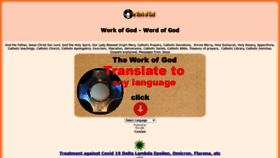 What Theworkofgod.org website looked like in 2022 (1 year ago)