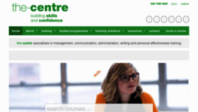 What The-centre.co.uk website looked like in 2022 (1 year ago)