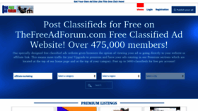 What Thefreeadforum.com website looked like in 2022 (1 year ago)