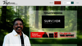 What Tonyevans.org website looked like in 2022 (1 year ago)