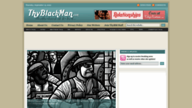 What Thyblackman.com website looked like in 2022 (1 year ago)