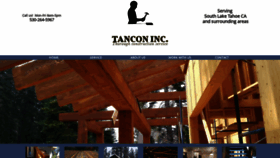 What Tancon.net website looked like in 2022 (1 year ago)