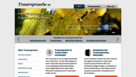 What Trauersprueche.de website looked like in 2022 (1 year ago)