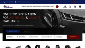 What Theautopartsshop.com website looked like in 2022 (1 year ago)