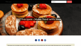 What Tfrecipes.com website looked like in 2022 (1 year ago)