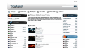 What Tvsubs.net website looked like in 2022 (1 year ago)