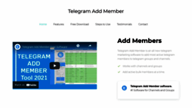 What Telegramaddmember.com website looked like in 2022 (1 year ago)
