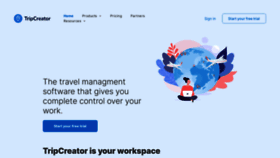 What Tripcreator.io website looked like in 2022 (2 years ago)