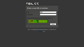 What Teil.cc website looked like in 2022 (1 year ago)