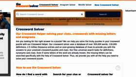 What The-crossword-solver.com website looked like in 2022 (3 years ago)