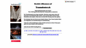 What Traumdeuter.ch website looked like in 2022 (1 year ago)
