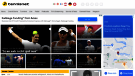What Tennisnet.com website looked like in 2022 (1 year ago)