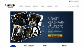 What Testbike.hu website looked like in 2022 (1 year ago)