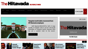 What Thehitavada.com website looked like in 2022 (1 year ago)
