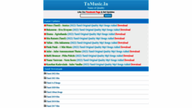 What Tnmusic.in website looked like in 2022 (1 year ago)