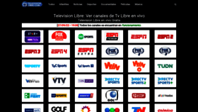 What Television-libre.com website looked like in 2022 (1 year ago)