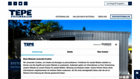 What Tepe-systemhallen.de website looked like in 2022 (1 year ago)