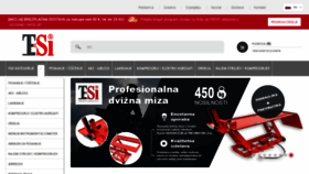 What Tesi.si website looked like in 2022 (1 year ago)