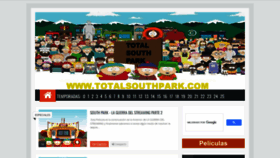 What Totalsouthpark.com website looked like in 2022 (1 year ago)