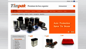 What Tinpak.us website looked like in 2022 (3 years ago)