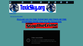 What Toxicsky.org website looked like in 2022 (1 year ago)