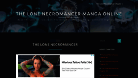 What Thelonenecromancer.com website looked like in 2022 (1 year ago)