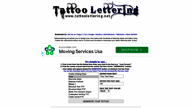 What Tattoolettering.net website looked like in 2022 (1 year ago)
