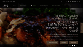 What Thea-dining.com website looked like in 2022 (1 year ago)