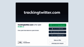 What Trackingtwitter.com website looked like in 2022 (1 year ago)