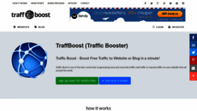 What Traffboost.net website looked like in 2022 (2 years ago)
