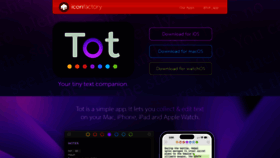 What Tot.rocks website looked like in 2022 (1 year ago)