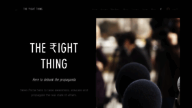 What Therightthinginfo.com website looked like in 2022 (1 year ago)