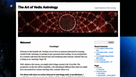 What Theartofvedicastrology.com website looked like in 2022 (1 year ago)