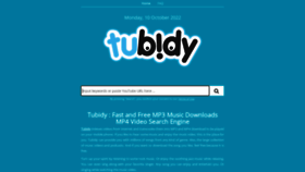 What Tubidy.vin website looked like in 2022 (1 year ago)