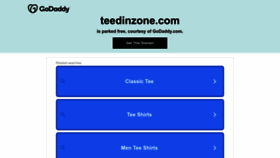 What Teedinzone.com website looked like in 2022 (1 year ago)