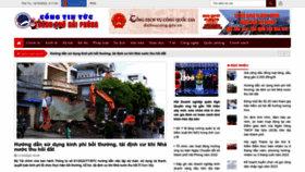 What Thanhphohaiphong.gov.vn website looked like in 2022 (1 year ago)