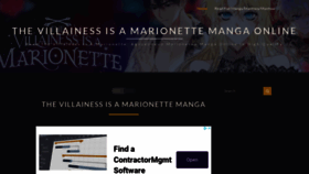 What Thevillainessisamarionette.com website looked like in 2022 (1 year ago)