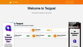 What Tezgoal.com website looked like in 2022 (1 year ago)
