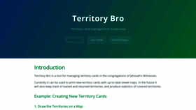 What Territorybro.com website looked like in 2022 (1 year ago)