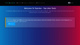 What Topliker.net website looked like in 2022 (1 year ago)