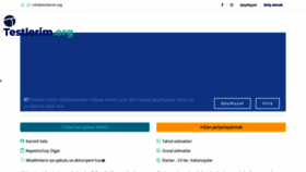 What Testlerim.org website looked like in 2022 (2 years ago)