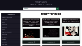What Tubidy.news website looked like in 2022 (1 year ago)