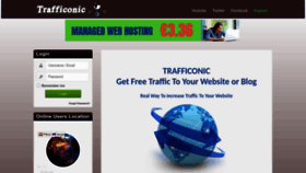 What Trafficonic.com website looked like in 2022 (1 year ago)