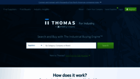 What Thomasnet.com website looked like in 2022 (1 year ago)