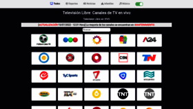 What Televisionlibre.net website looked like in 2022 (1 year ago)